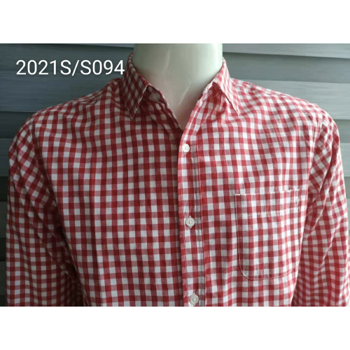 Wholesale Red and White Checks Men's Shirts